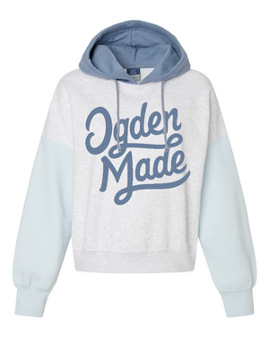 Colorblock Crop Hoodie