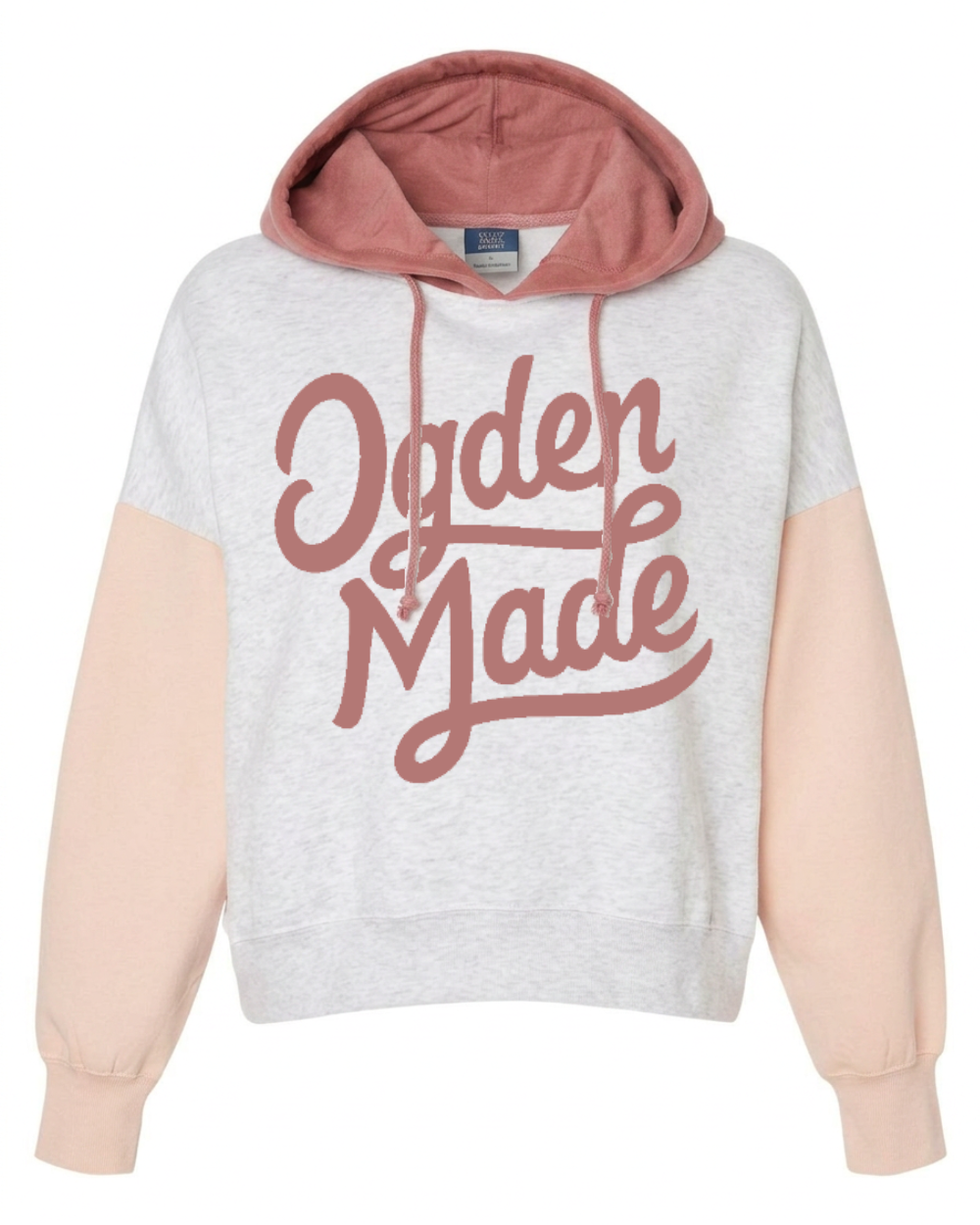 Colorblock Crop Hoodie