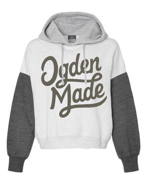 Colorblock Crop Hoodie